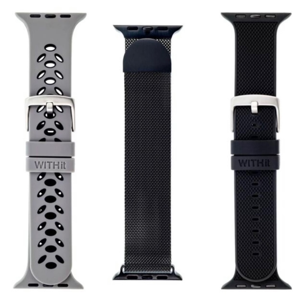 WITHit Bands for 42mm or 44mm Apple Watch, 3 Pack